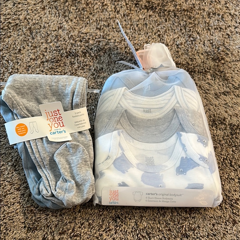 Carter's Gray Baby Bodysuit and Pants Set - Picture 1 of 1